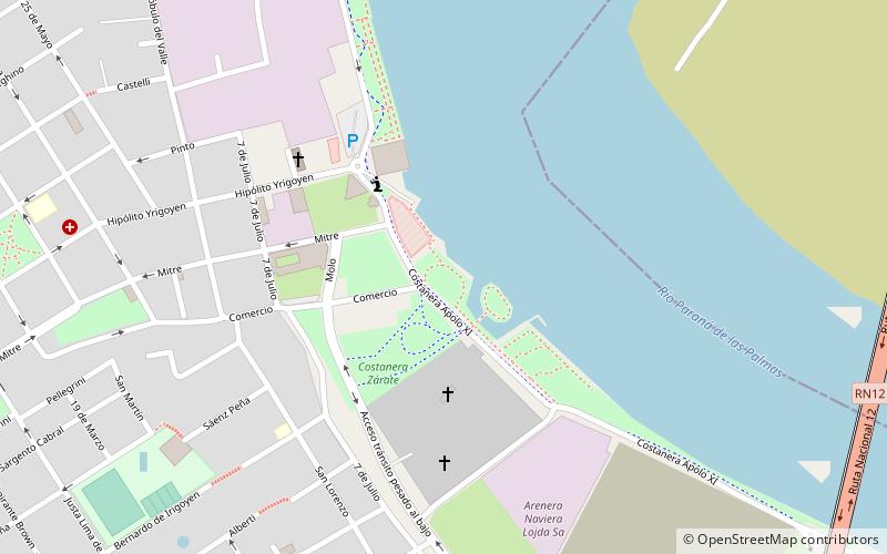 costanera zarate location map