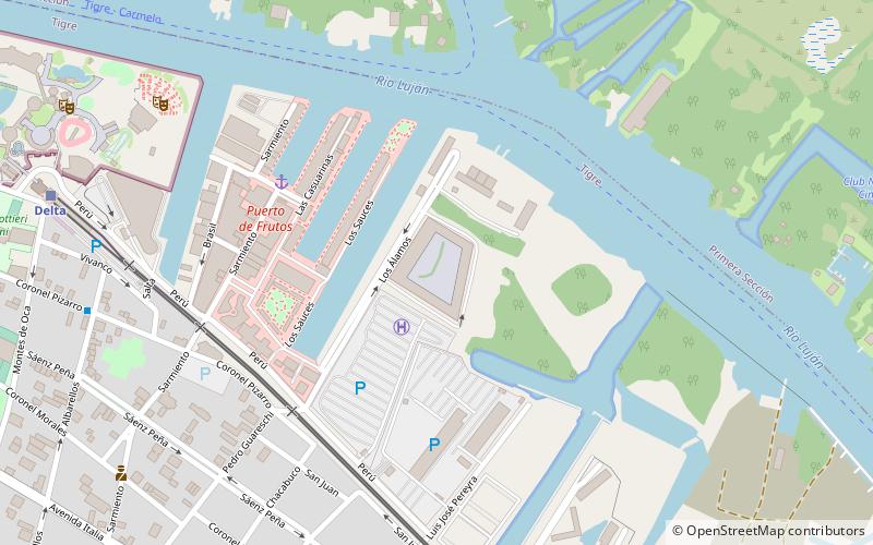 docks del puerto tigre location map
