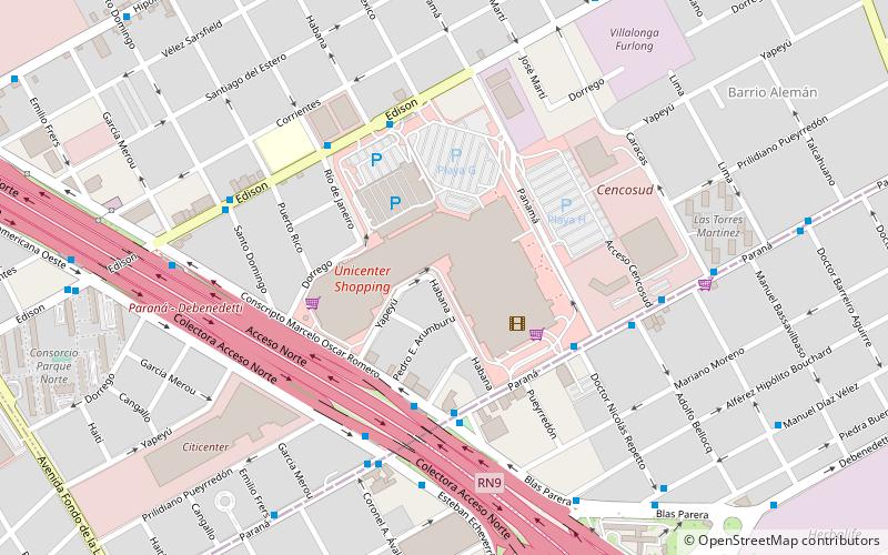 Unicenter Shopping location map