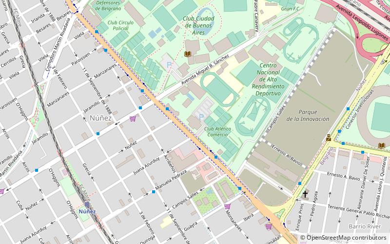 Estadio Obras Sanitarias location map