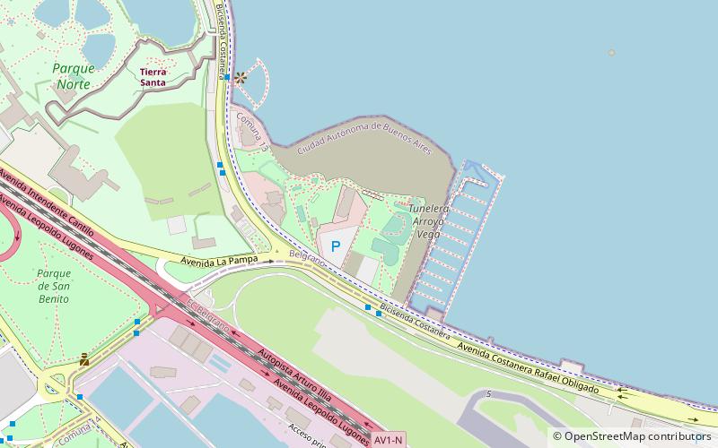 parque deportivo costanera norte buenos aires location map