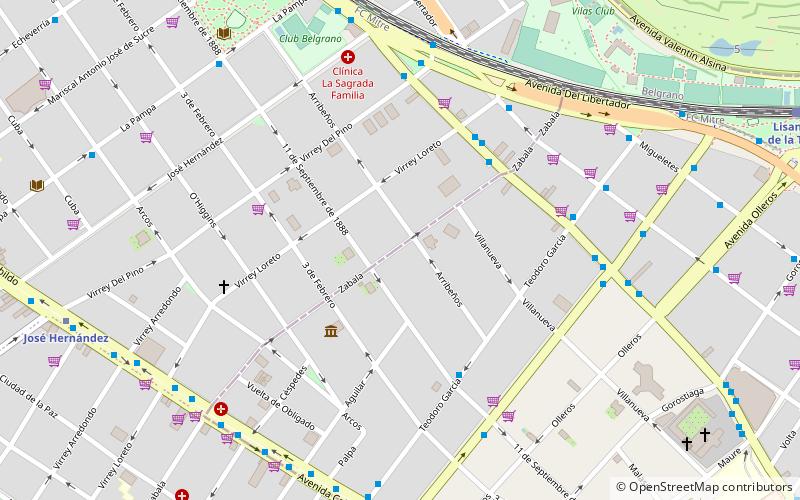 University of Belgrano location map