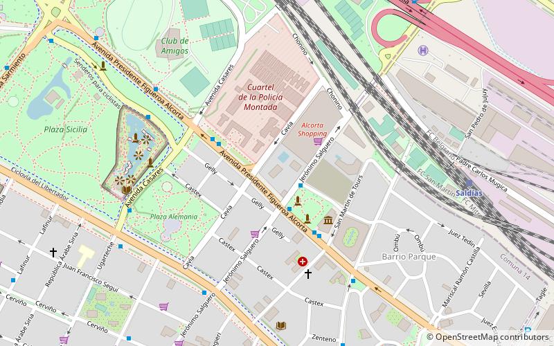 Le Parc Figueroa Alcorta location map