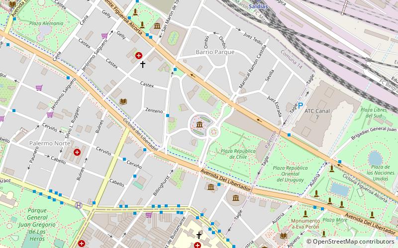 San Martín National Institute location map