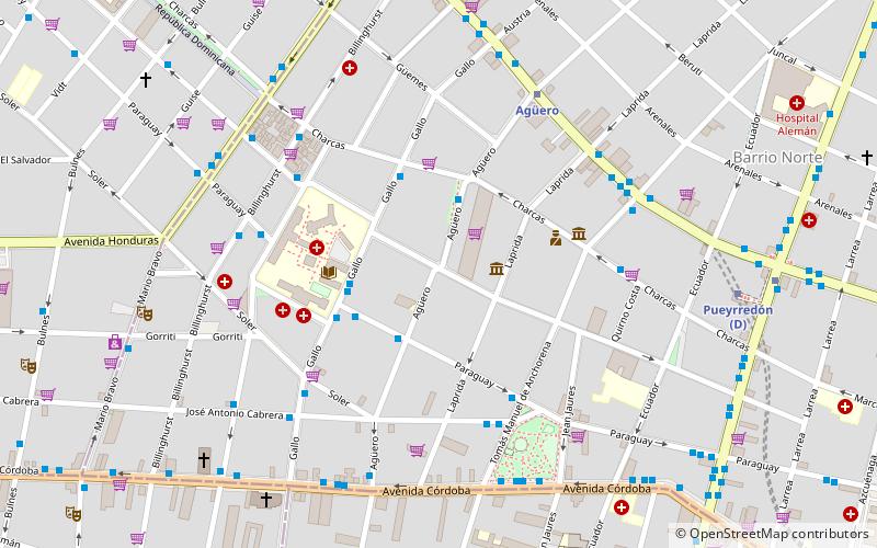Calle Agüero location map