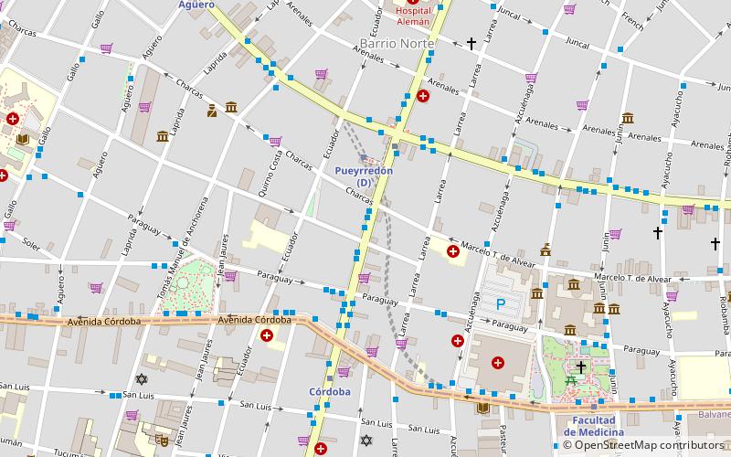 Avenida Pueyrredón location map