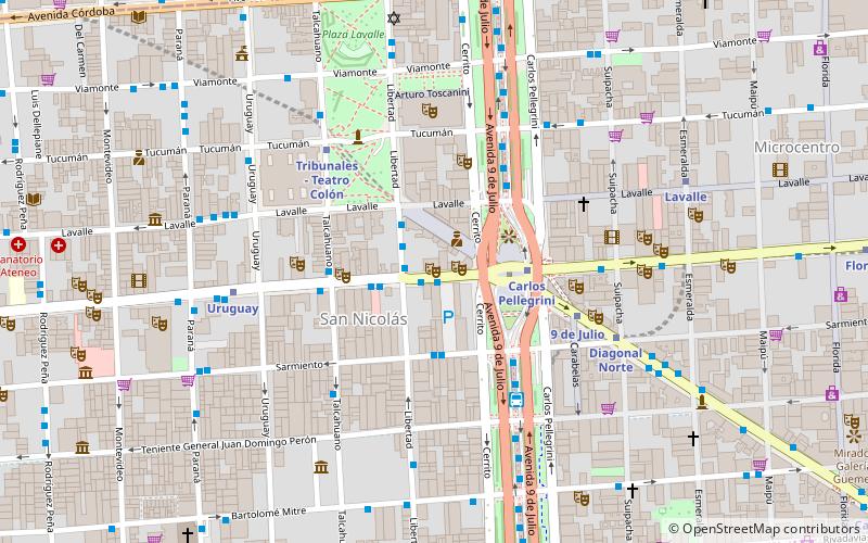 Teatro Broadway location map