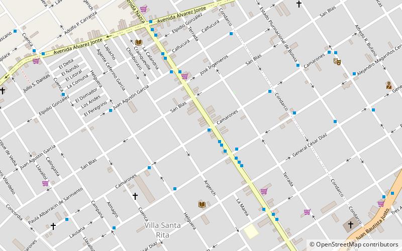 Villa Santa Rita location map