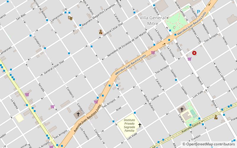 Avenida Juan B. Justo location map
