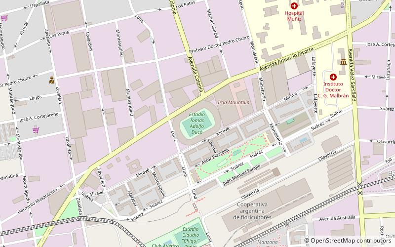 Stade Tomás Adolfo Ducó location map