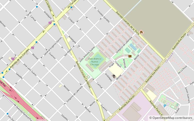 Estadio Nueva Chicago location map