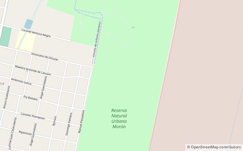 reserva natural urbana moron location map