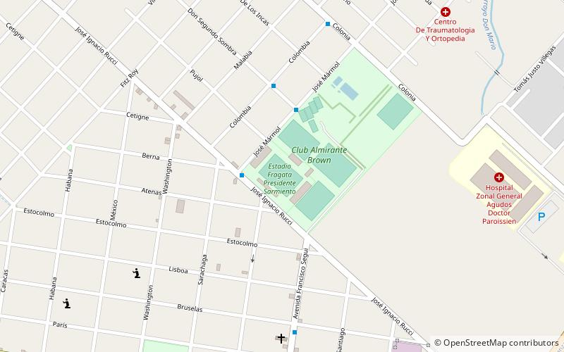 Estadio Fragata Presidente Sarmiento location map
