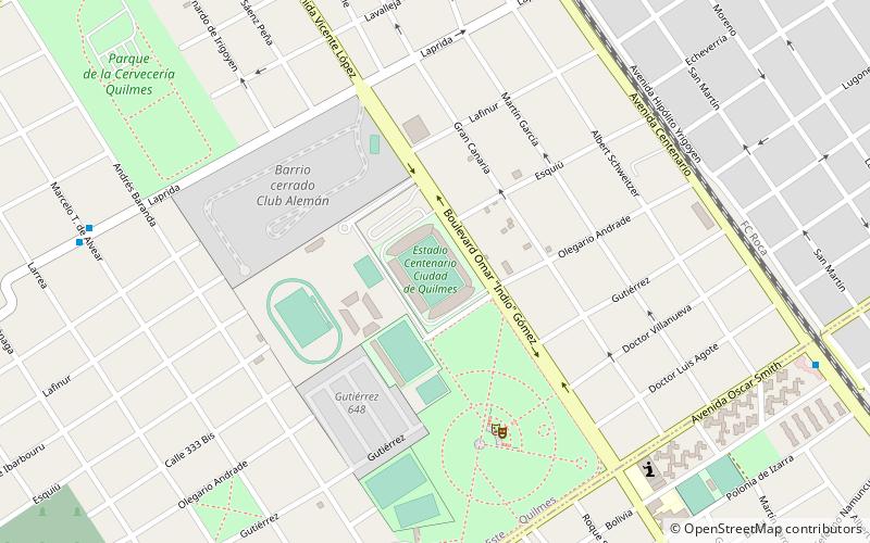 Estadio Centenario Ciudad de Quilmes location map