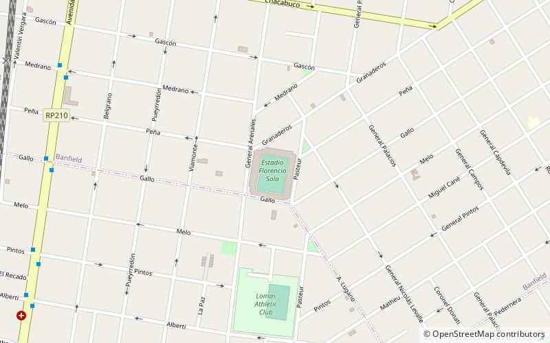 Estadio Florencio Sola location map