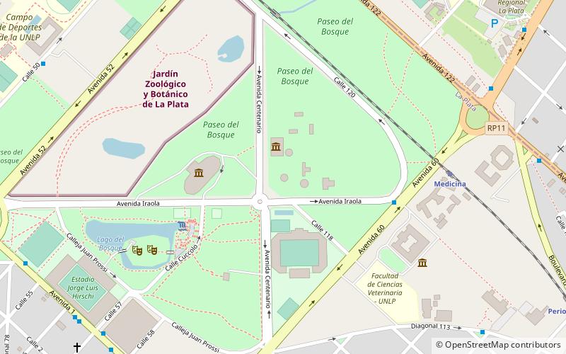 La Plata Astronomical Observatory location map