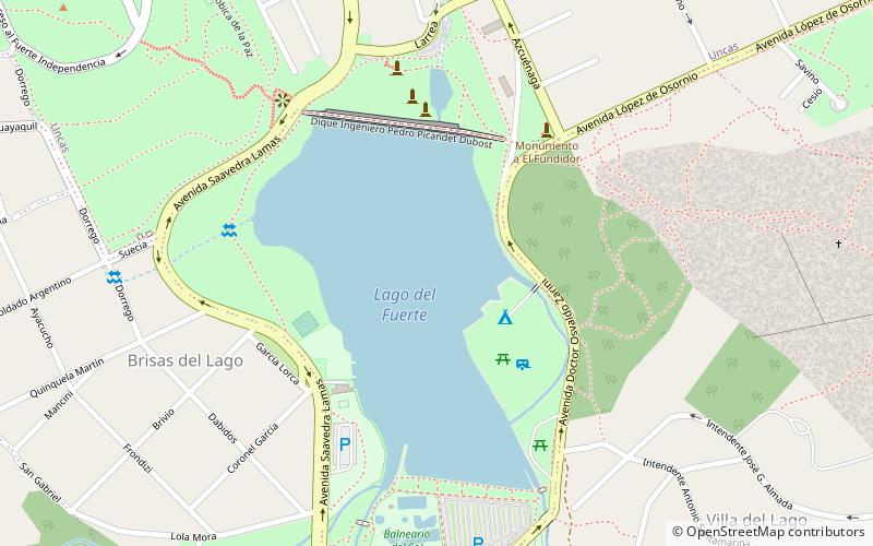 lago del fuerte tandil location map