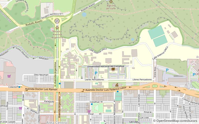 Universidad Nacional del Comahue location map