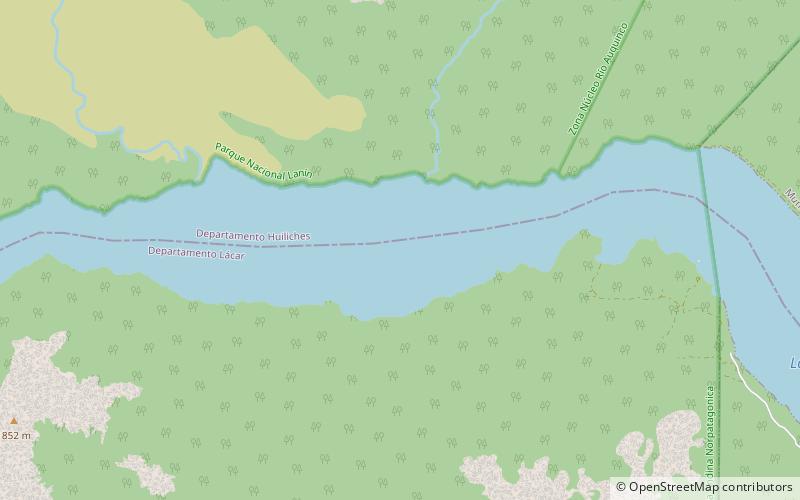 lolog lake parque nacional lanin location map