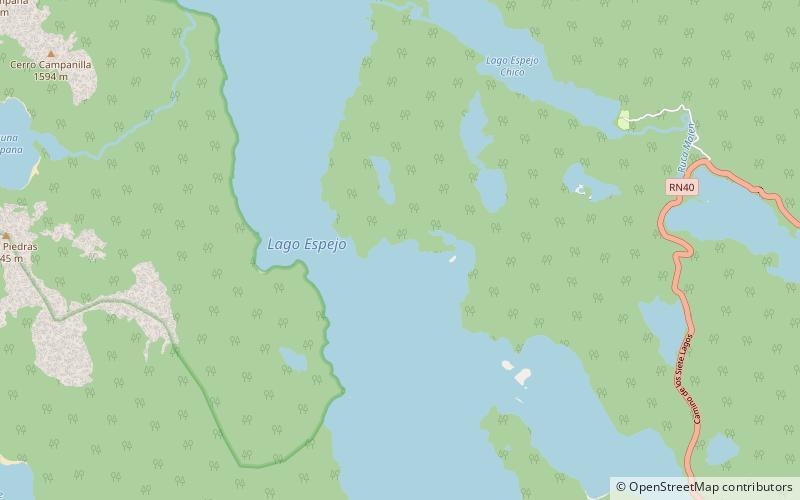 Lac Espejo location map
