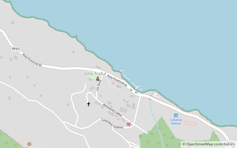 puerto traful villa traful location map