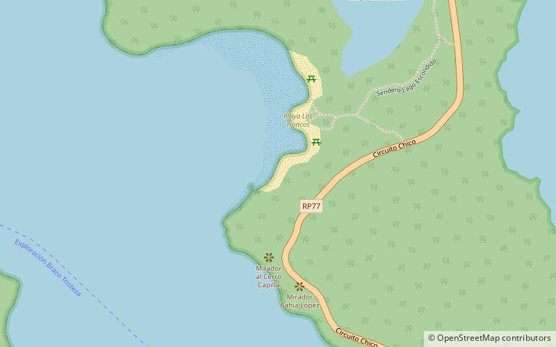 playa los troncos location map