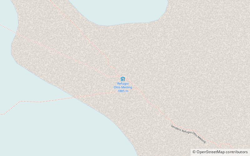 refugio otto meiling nahuel huapi national park location map