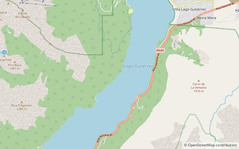 Lago Gutiérrez location map