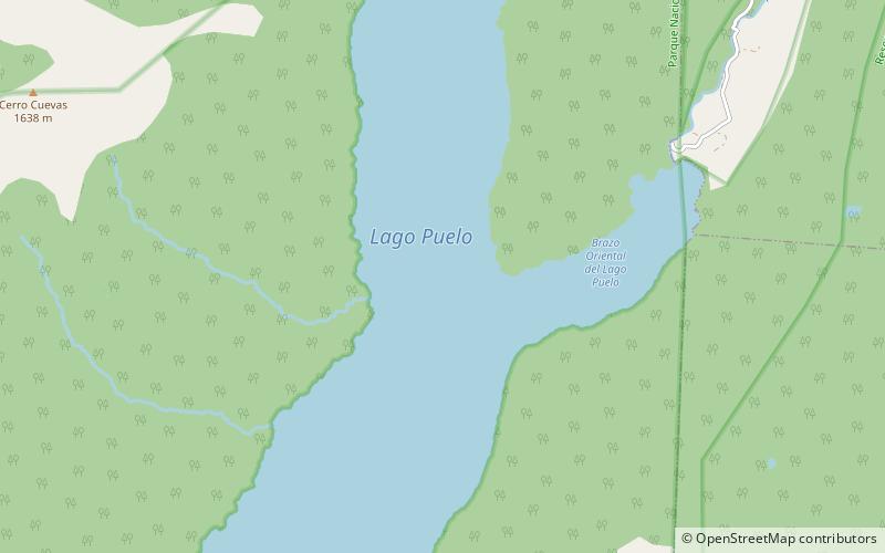 Puelo Lake location map