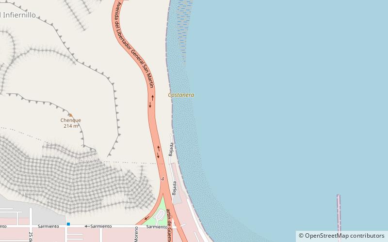 costanera comodoro rivadavia location map