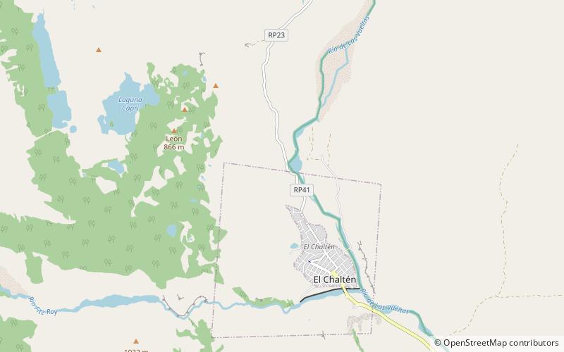 mirador rio de las vueltas el chalten location map