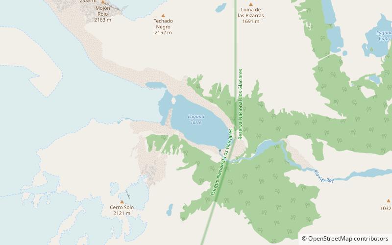 Laguna Torre location map