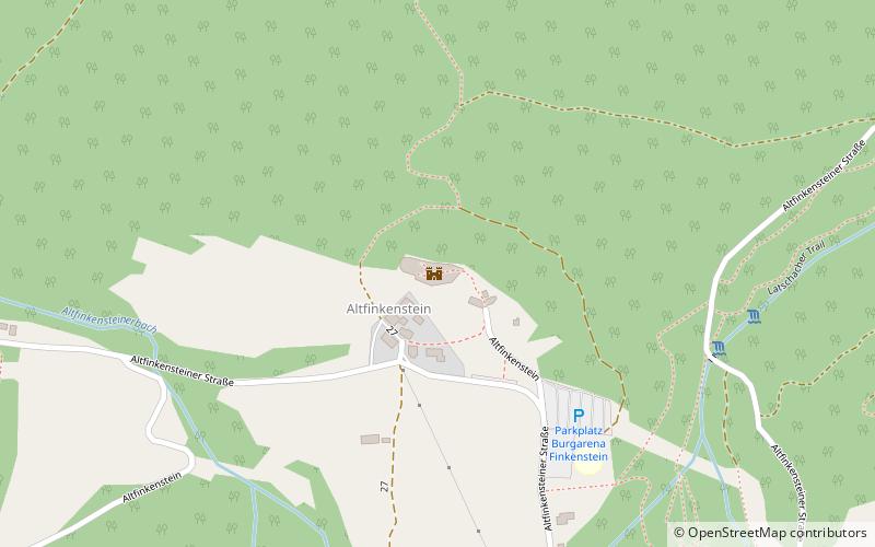 Burgruine Finkenstein location map