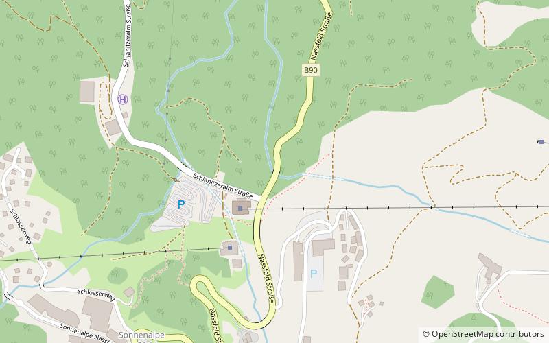 Nassfeld Straße location map