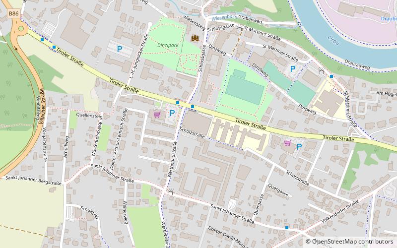 Stadthalle Villach location map