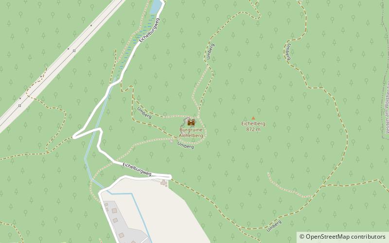 Burgruine Aichelberg location map