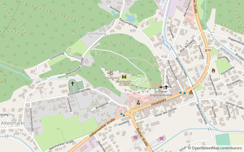 Burgruine Griffen location map