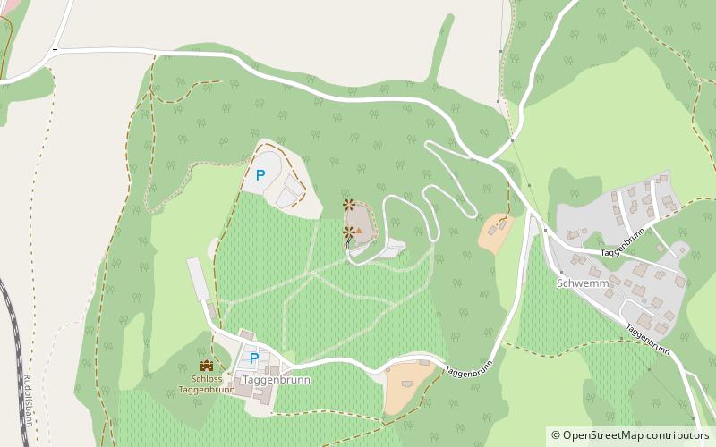 Burg Taggenbrunn location map