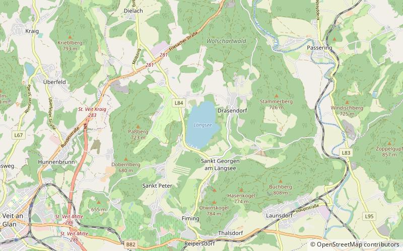 Längsee location map