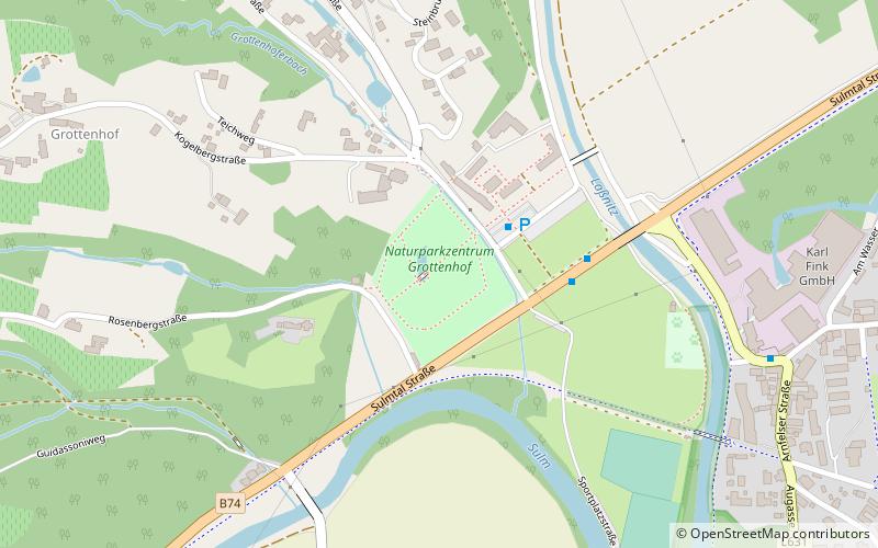 Naturparkzentrum Grottenhof location map