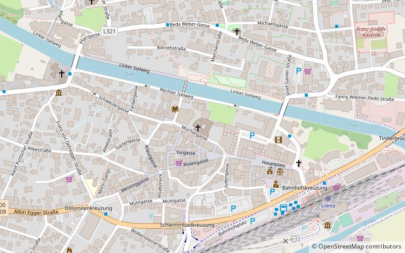 Lienz Friary location map