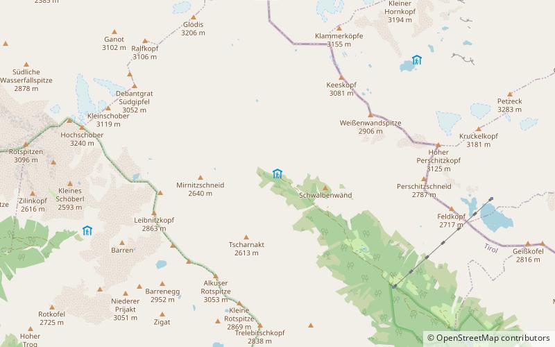 Lienzer Hütte location map