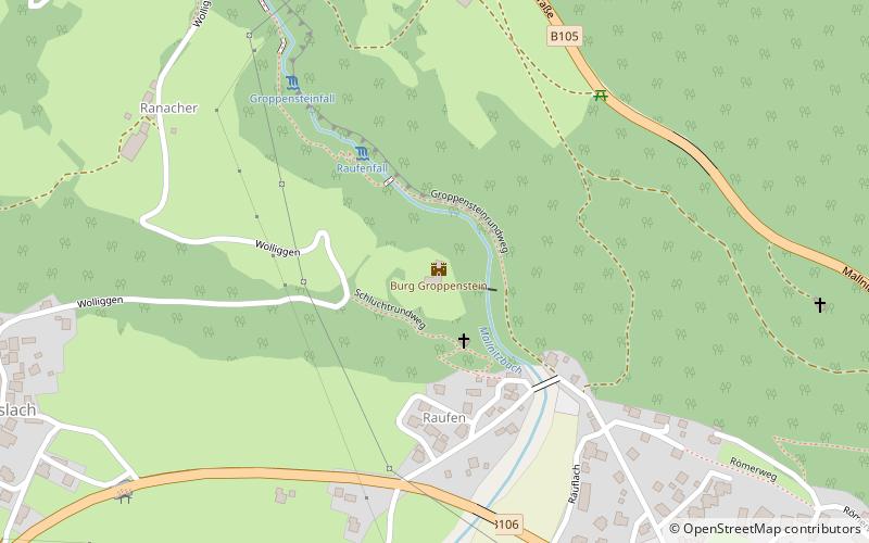 Burg Groppenstein location map
