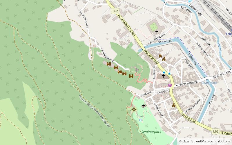 Friesacher Burghofspiele location map
