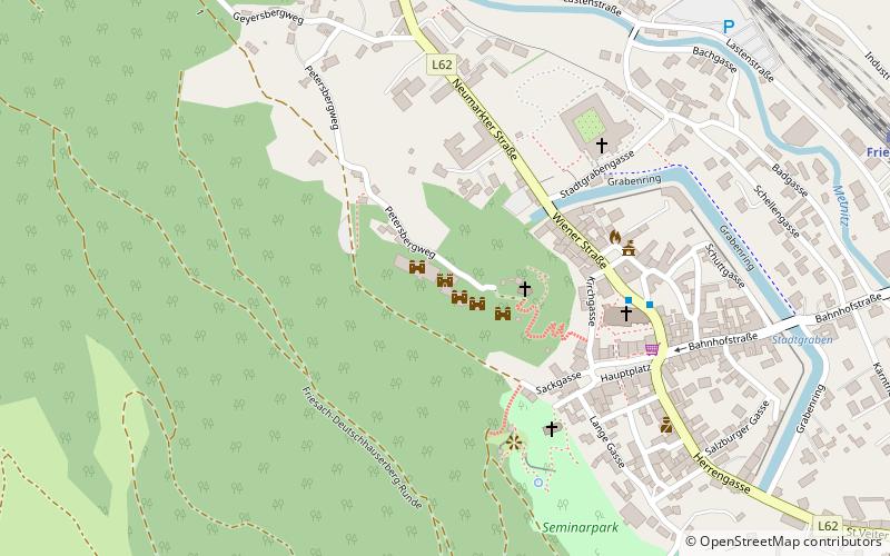 Zamek Petersberg location map