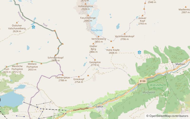 Gaisspitze location map