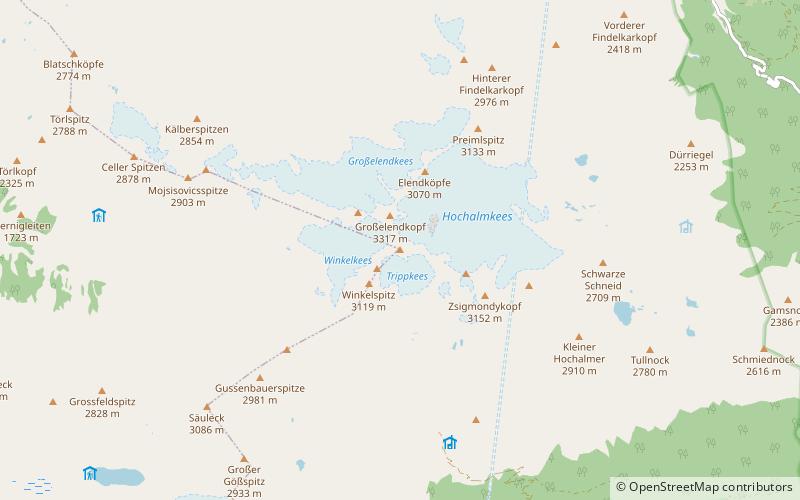 Hochalmspitze location map