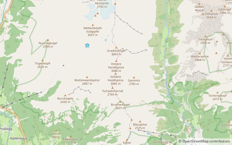 Vordere Kendlspitze location map