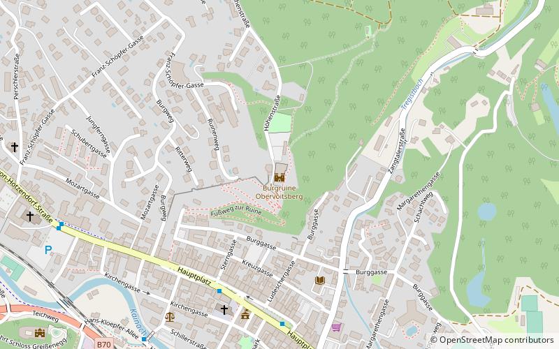 Burgruine Obervoitsberg location map