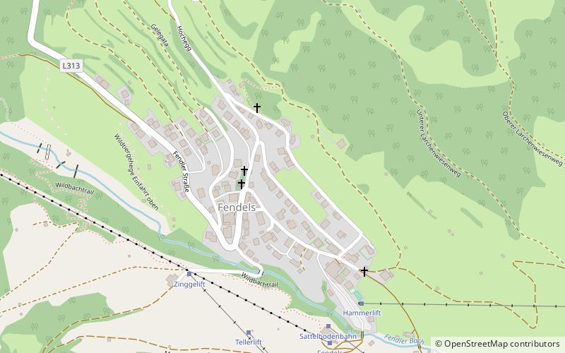 fendels location map